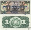 *1 Boliviano Bolívia 1929, P112 XF