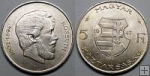 Strieborná minca 5 Forintov 1947 Lajos Kossuth Maďarsko VF