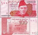 *100 Rupií Pakistan 2006-24, P48 UNC