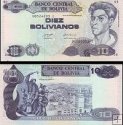 *10 Bolivianos Bolívia 1993, P210 UNC