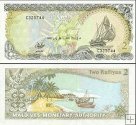 *2 Rufiyaa Maldivy 1990, P15 UNC