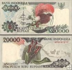 *20 000 Rupií Indonézia 1992-1998, P135 UNC