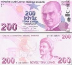 *200 lir Turecko 2009-25, P227 UNC