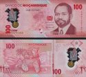 *100 Meticias Mozambik 2024, polymer P157a UNC