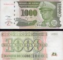 *1000 Nových Zaire Zair 1995 P67 UNC