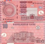 *10 Taka Bangladéš 2006-8, P39A UNC