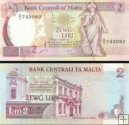 *2 Liri Malta 1967(1989), P41a UNC