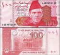 *100 Rupií Pakistan 2006-24, P48 UNC