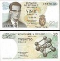 *20 Frankov Belgicko 1964 P138 F, Baudouin I