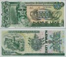 *1000 Leke Albánsko 1996, P61 UNC