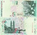 *5 Ringgit Malajzia 1999, P41b UNC