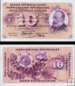 *10 Frankov Švajčiarsko 1955-77, P45 UNC