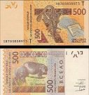 *500 Frankov Západná Afrika - Togo 2018, P819Tg UNC