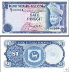 *1 Ringgit Malajzia 1972-81, P13 UNC