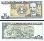 1 Peso Kuba 2001-2005, Jose Martí P121 UNC