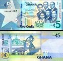 *5 Cedis Ghana 2019, P46a UNC