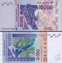 *10 000 Frankov Mali (WAS) 2016-23, P418D UNC