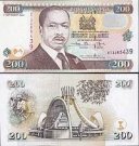 *200 Šilingov Keňa 1996-2002, P38 UNC