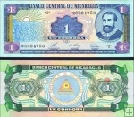 *1 Cordoba Nikaragua 1990, P173 UNC