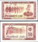 *50 Leke Albánsko 1964, P38a AU/UNC