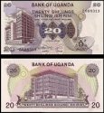 *20 Shillings Uganda 1979 P12b UNC