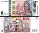 *100 Somoni Tadžikistan 2022, P28b UNC