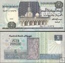 *5 egyptských liber Egypt 1989-2001 P59 UNC