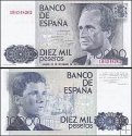 *10 000 pesiet Španielsko 1985 P161 UNC