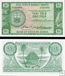 *1 Tala Samoa 1967 (2020) P16dCS UNC, oficiálny reprint