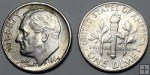 Strieborná minca 10 Cents USA 1964 XF, Roosevelt
