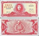 *3 Pesos Kuba 1985-8, P107 UNC