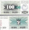 *100 000 Dinárov Bosna a Herzegovina 1993, P56c UNC