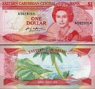 *1 Dolár Antigua (Východný karibik) 1985 P17a UNC