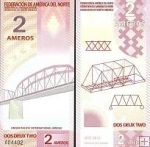 *2 Ameros Federation Of North America 2011 Polymer UNC