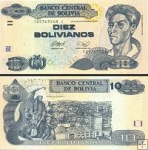 *10 Bolivianos Bolívia 2013, P238A UNC