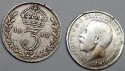 Strieborná minca 3 Pence 1918 Veľká Británia VF, George VI.