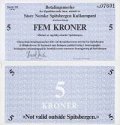 *5 Kroner Špicbergy SN35 UNC