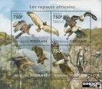 Známky Togo 2011 Africkí vtáci, MNH