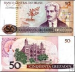 50 Cruzados Brazília 1986-88, P210 UNC