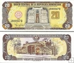 *20 Pesos Oro Dominikánska Republika 1998, P154b UNC