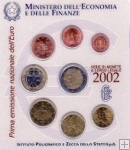 *Oficiálna sada 8 Euro mincí Taliansko 2002