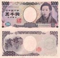 *5000 Jenov Japonsko 2014, P105d UNC