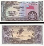 *10 Tala Samoa 1967 (2020) P18dCS UNC, oficiálníreprint