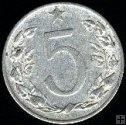 *Päťhalier - 5 h Československo 1953 VF, KM 37