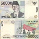 *50 000 Rupií Indonézia 1999-2007 P139 UNC