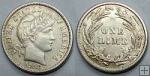 Stříbrná mince 10 Cents USA 1913 XF, Barber Dime