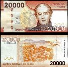 *20 000 Pesos Chile 2009-20 P165 UNC