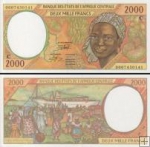 *2000 Frankov Kongo (Central African States) 1993-99