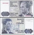 *10 000 pesiet Španielsko 1985 P161 UNC