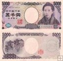 *5000 Jenů Japonsko 2014, P105d UNC